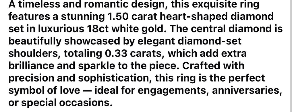 18ct White Gold 1.50ct 0.33ct
