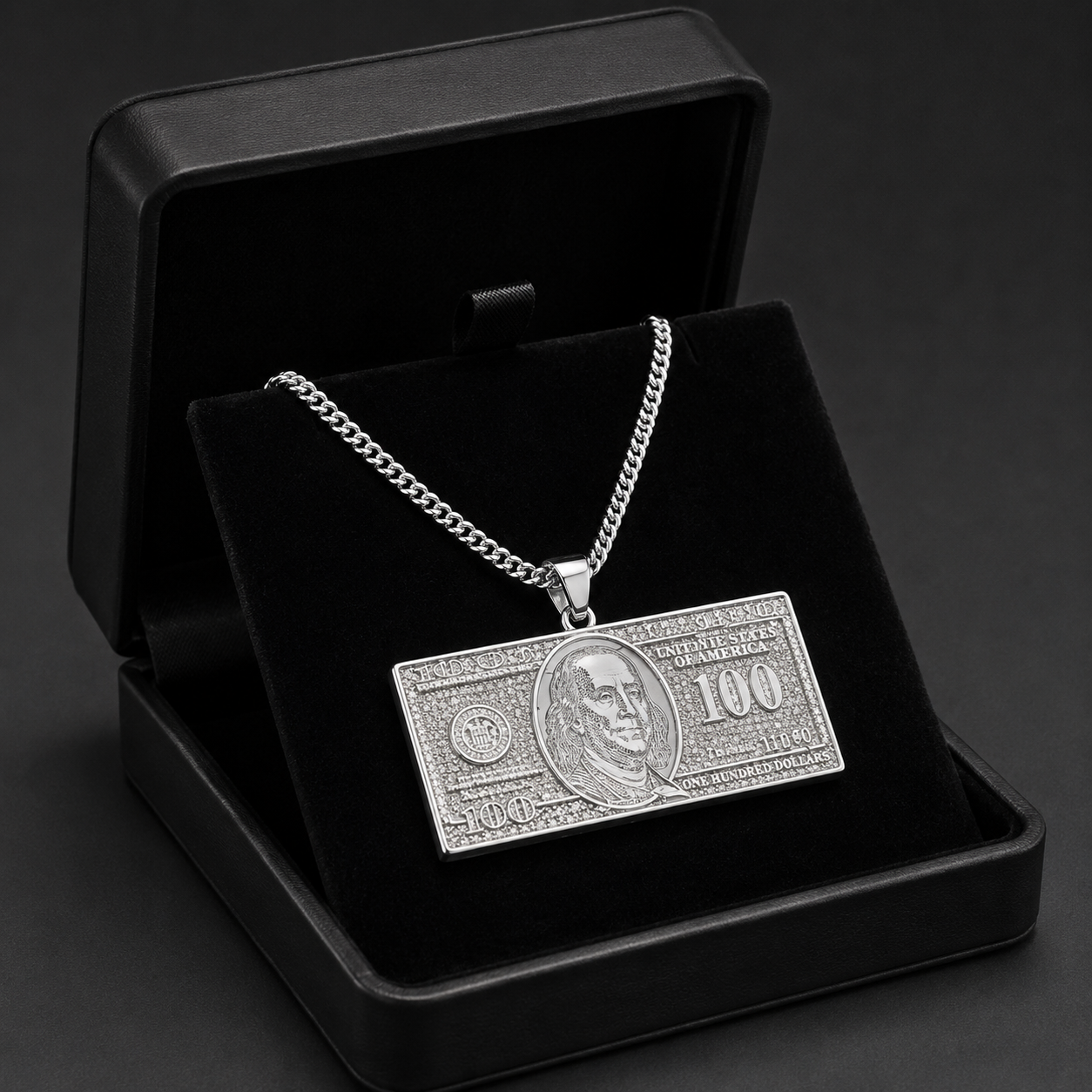 Steel316L $100 Pendant Necklace