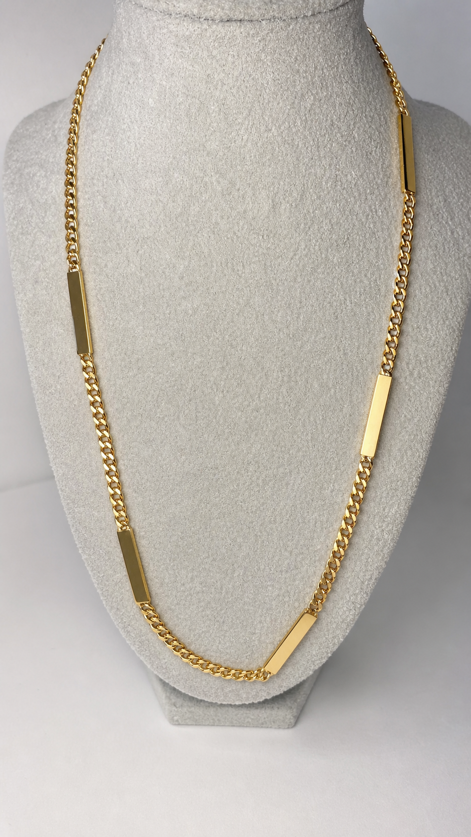 18ct Gold Curb ID Bracelet 21" 5mm | Heavy Solid Gold | Hallmarked UK