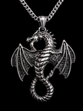Dragon Pendant + 24" Box Chain