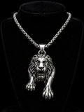 Lion Head Iced Out Pendant 24" Cuban 4.5mm