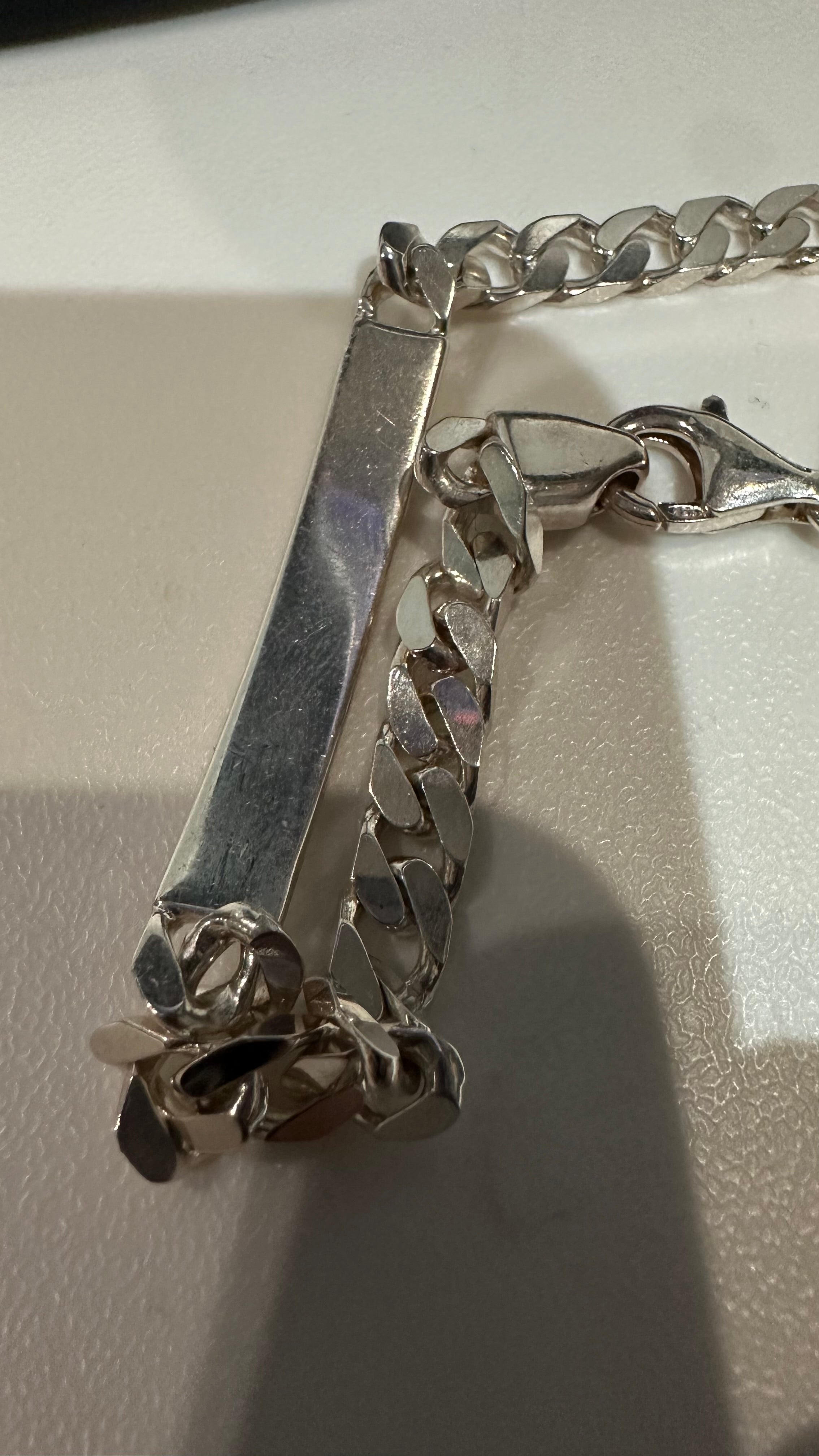 Sterling silver I.D bracelet
