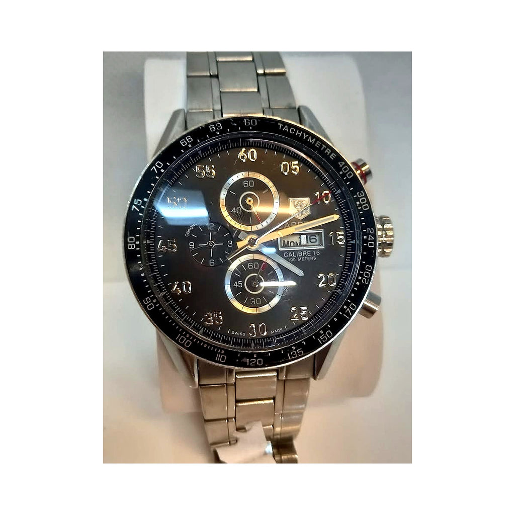 TAG Heuer Carrera Calibre 16 Day-Date Chronograph 43mm Black Dial