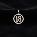 Pre loved sterling silver charm pendant 18th