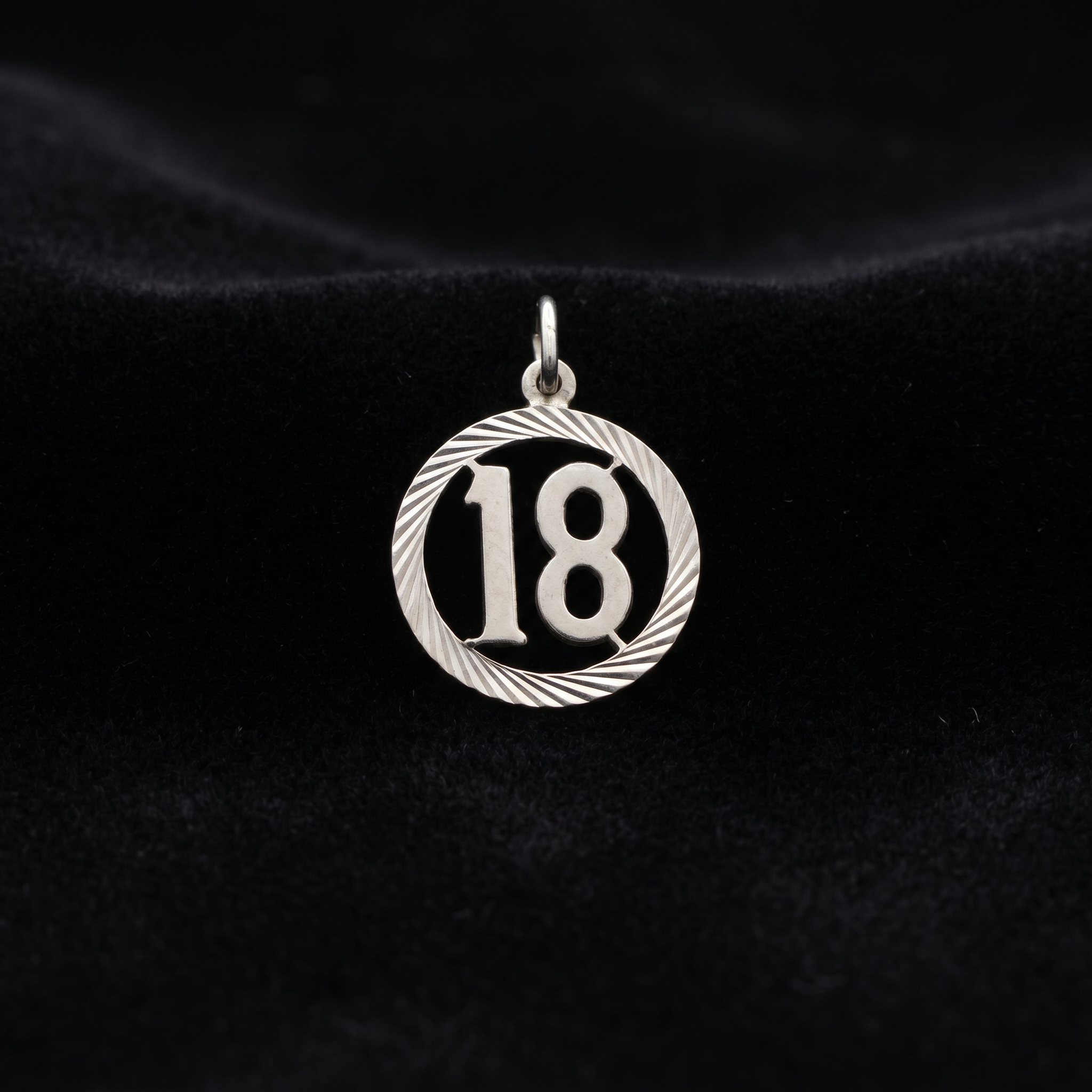 Pre loved sterling silver charm pendant 18th