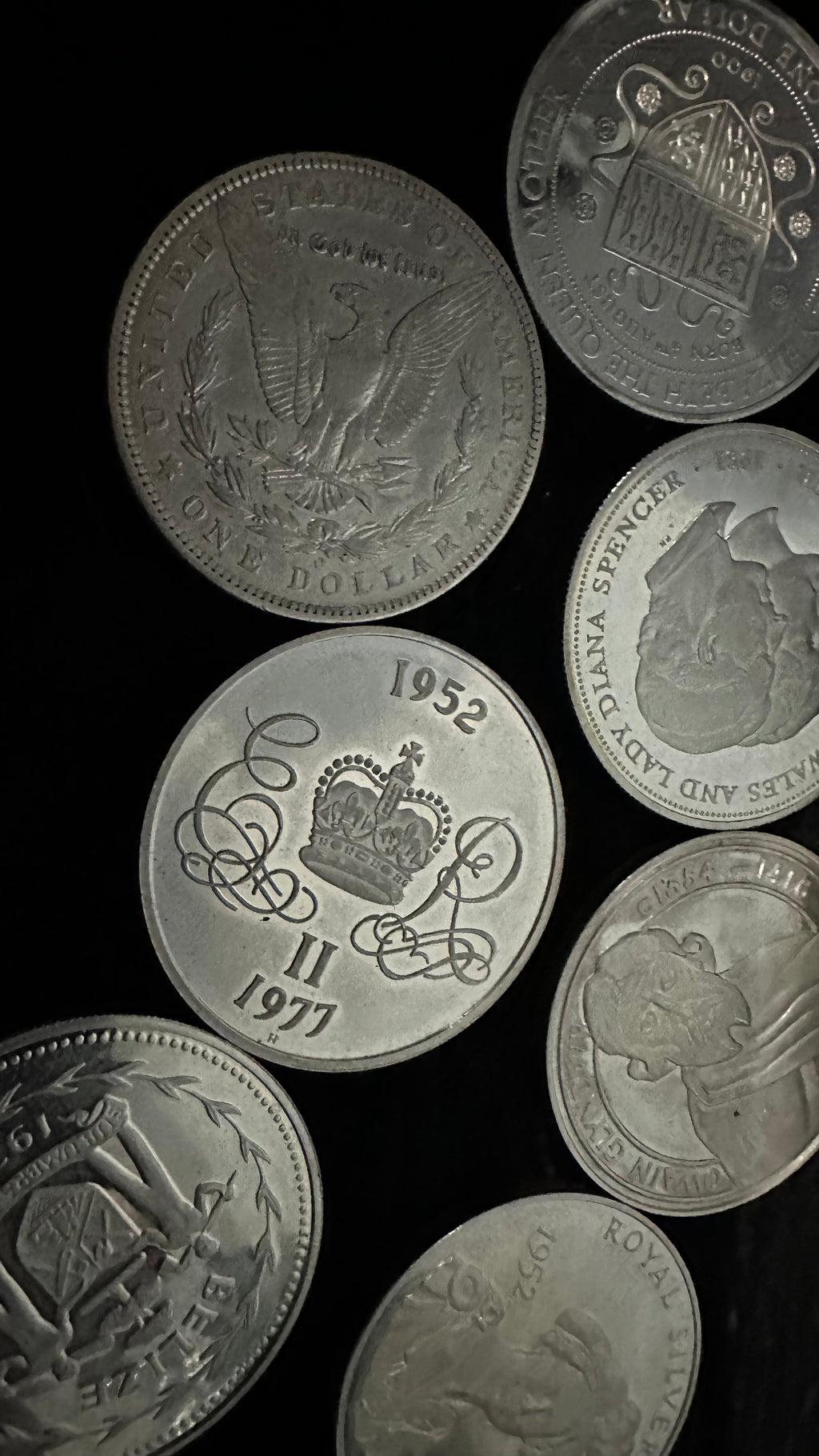 7 Silver 925 Coins 200g