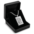 Stainless Steel 316 Cuban Chain Pendant Set | 18"-26" Adjustable | Waterproof & Tarnish-Free